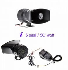 Carub 5 Tonlu Mikrofonlu Siren 46a002