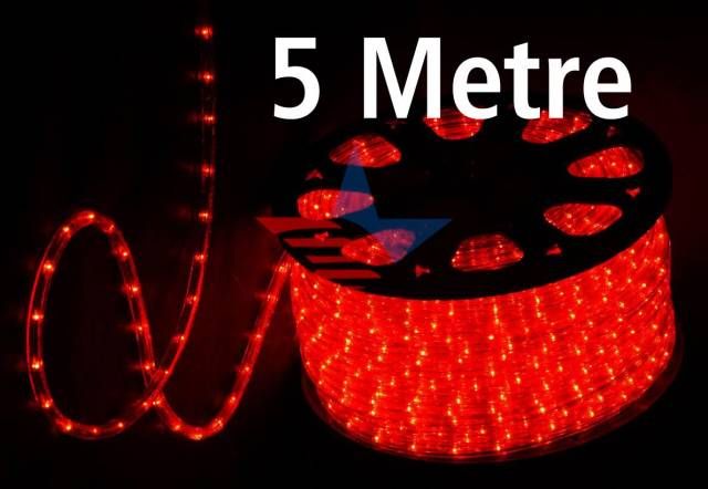 ModaCar LED Kırmızı Hortum Neon Rulo Işık 5 Metre 370100