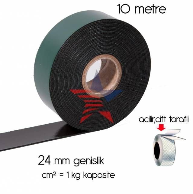 ModaCar Siyah cm2=1 kg 24 cmx10 Mt Çift Taraflı Bant 551404