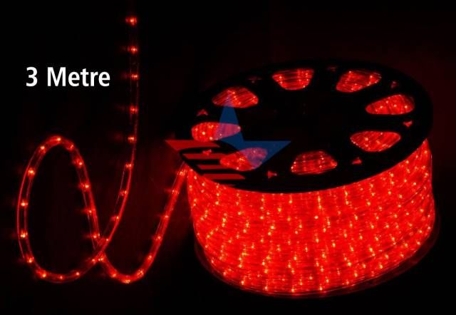 ModaCar LED Kırmızı Hortum Neon Rulo Işık 3 mt 370097