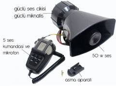 ModaCar 5 Sesli Mikrofonlu Siren 842143