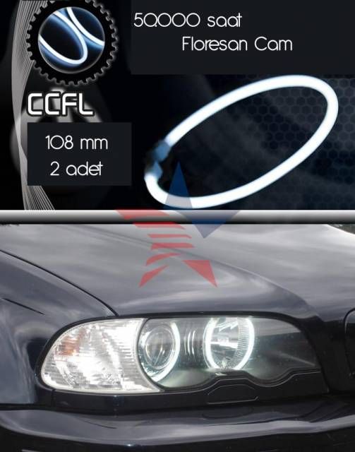 Modacar 108 MM Floresan Cam Tüp Beyaz Angel Halka 612029