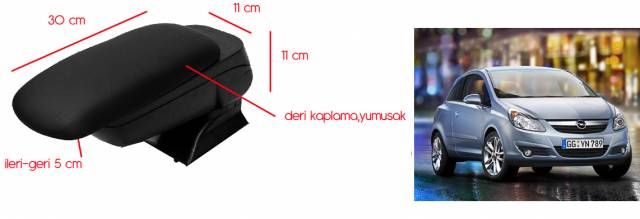 M-COMFORT OPEL Corsa D Kasa SİYAH 4 Fonksiyonlu Kolçak 30c014