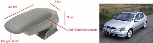 M-COMFORT OPEL ASTRA G Kasa GRİ 4 Fonksiyonlu Kolçak 30c009