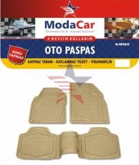 ModaCar RENAULT LAGUNA 3 BEJ Özel Paspas Seti Parlatıcı HEDİYELİ 38d410