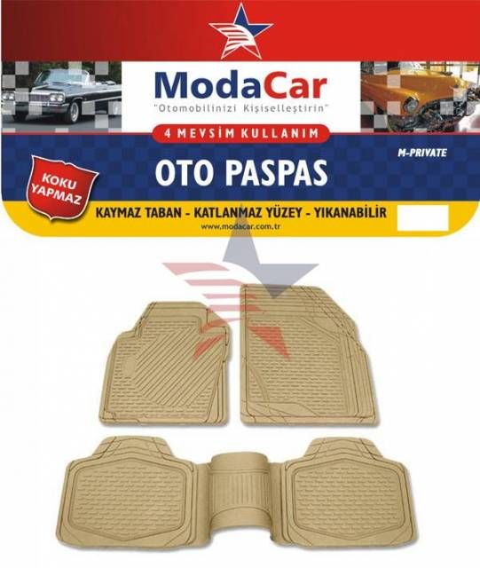 ModaCar RENAULT KOLEOS BEJ Özel Paspas Seti Parlatıcı HEDİYELİ 38d407