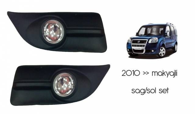 M-Light Fiat Doblo 2010 >> Makyajlı Sis Far Seti SAĞ/SOL 49a058