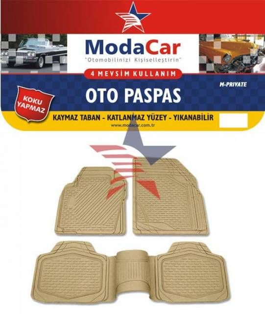 ModaCar FORD Focus 2011 Üzeri BEJ Özel Paspas Seti Parlatıcı HEDİYELİ 38d571