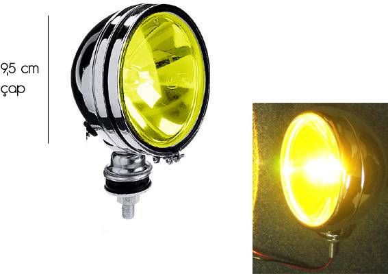 ModaCar 9,5 cm Çap Nikelajlı Sis Lamba 1 ADET 491165