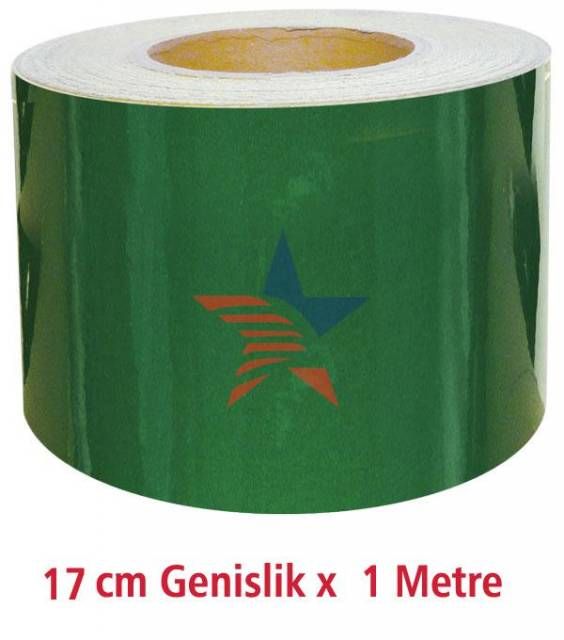 ArrowField 17 cm Genişlik X 1 METRE YEŞİL Fosfor Şerit 54d083