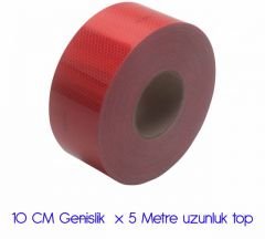 ModaCar KIRMIZI Petek Desenli Fosfor 10 CM