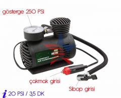 ModaCar 20 PSI=3,5 DK 250 PSI Lastik Şişirici Hava Kompresörü 571402