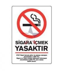 Automix Sigara İçmek Yasaktır Dış Uyarı Levhası