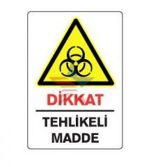 Automix Dikkat Tehlikeli Madde Dış Uyarı Levhası