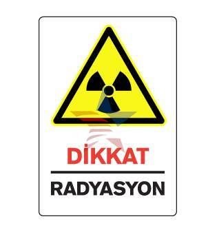 Automix Dikkat Radyasyon Dış Uyarı Levhası