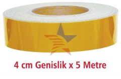 Modacar Fosfor Reflektiv Bant 4 Cm X 5 Mt Sarı 540011