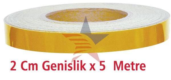 Modacar Fosfor Reflektiv Bant 2 Cm X 5 Mt Sarı 540004