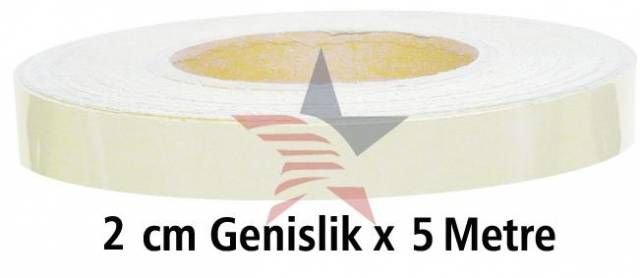 ModaCar Fosfor Reflektiv Bant 2 cm x 5 mt Beyaz 540001