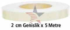 ModaCar Fosfor Reflektiv Bant 2 cm x 5 mt Beyaz 540001