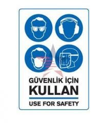 Automix Koruyucu Malz.Kullan Dış Uyarı Levhası