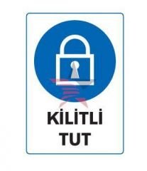 Automix Kilitli Tut Dış Uyarı Levhası