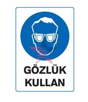 Automix Gözlük Kullan Dış Uyarı Levhası