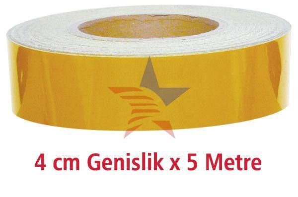 Space 4 cm Genişlik SARI Fosfor Şerit 54b011