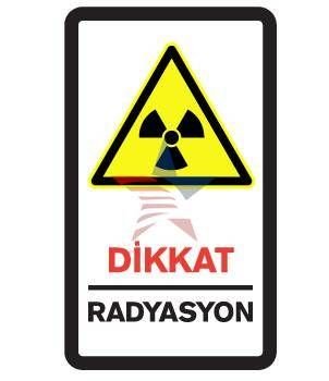 Automix Dikkat Radyasyon Uyarı Levhası