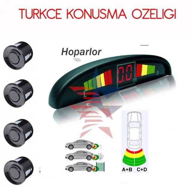 Transformacion  TÜRKÇE KONUŞAN EKRANLI Ekranlı 4 lü ARKA 3 MT > 30 CM Park Sensörü 34f031