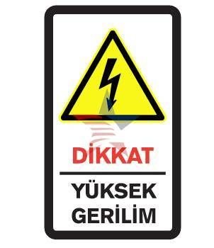 Automix Dikkat Yüksek Gerilim Uyarı Levhası