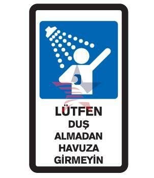 Automix Lütfen Duş Alın Uyarı İşareti