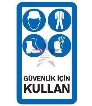 Automix Güvenlik İçin Kullan Uyarı Levhası