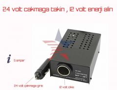ModaCar 5 AMPER 24 Volttan 12 V Çevirici Konvertör 766601