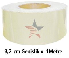 ArrowField 9,2 cm Genişlik X 1 METRE BEYAZ Fosfor Şerit 54d094