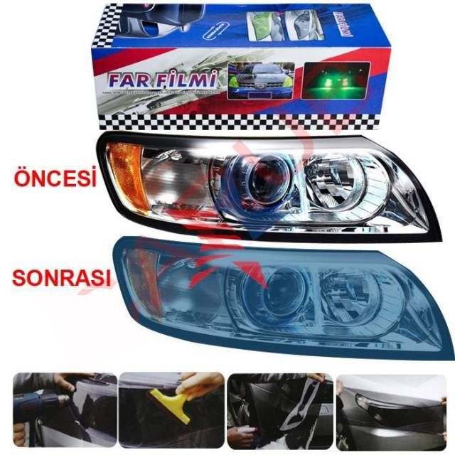 ModaCar Carub Far Filmi 18 cm x 80 cm Mavi 1190301