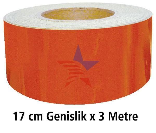 ArrowField 17 cm Genişlik X 3 METRE TURUNCU Fosfor Şerit 54d059