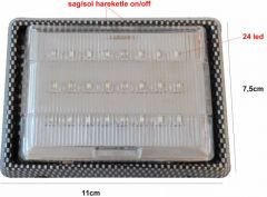 ModaCar 24 Ledli Tavan Lambası Karbon 841896