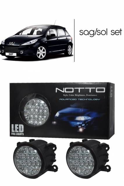 M-Light Peugeot 307 Gündüz Ledli Beyaz Sis Lambası