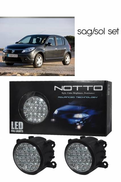 M-Light Dacia Sandero Gündüz Ledli Beyaz Sis Lambası
