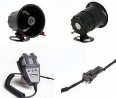 Space 3 Sesli Mikrofonlu Polis Sireni 50 Watt 840153