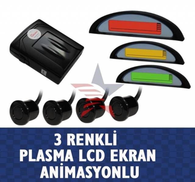 Cyclone 3 Renk Ekran Animasyonlu Park Sensörü  34c004