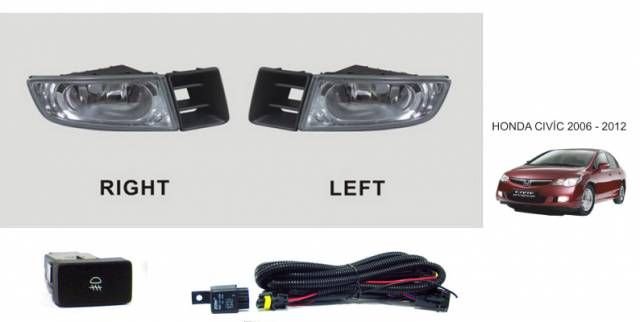 Carub Honda Civic 2006-2012 Arası Orijinal Sis Lamba Seti  49a057