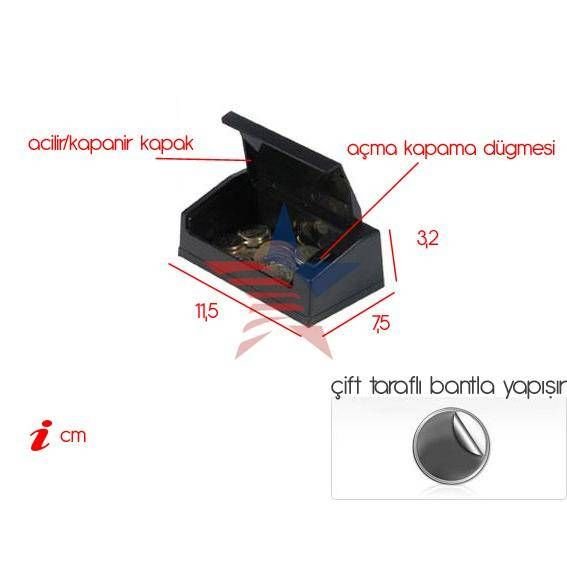 ModaCar Düğmeli Kapaklı Mini Kutu 335008