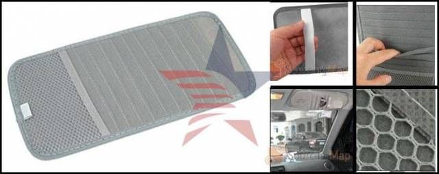 ModaCar DİKDÖRTGEN GRİ 12 li Güneşlik Cd,Kartvizit,Kalem Organizer 330046