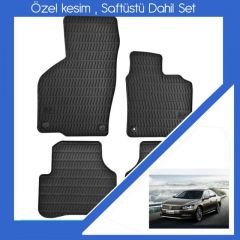 ModaCar VW Passat B7 Kasa 2012 >> SİYAH Sabitlemeli Paspas Seti 38r002