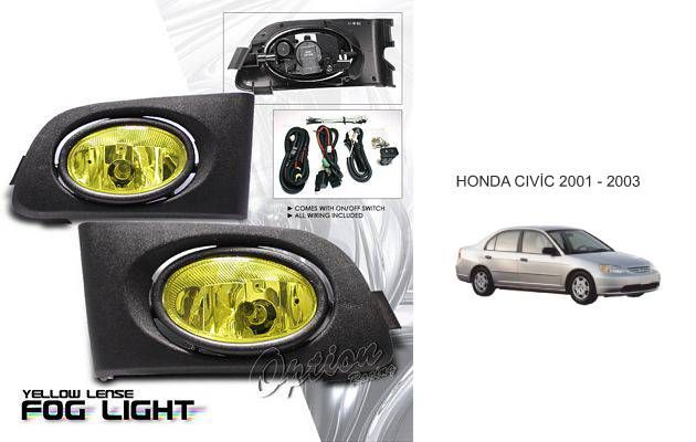 ModaCar HONDA CIVIC 2001-2003 Arası SARI Sis Lambası