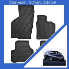 ModaCar VW Passat B6 Kasa 2005-2011 Arası SİYAH Sabitlemeli Paspas Seti 38r001