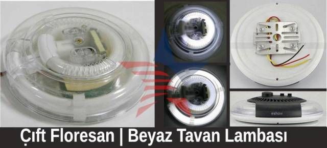 Modacar Beyaz Floresan Tavan Lambası 370054