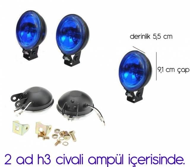 ModaCar MAVİ CAM STOP/SİS Sis Lambası SAĞ/SOL 50A011