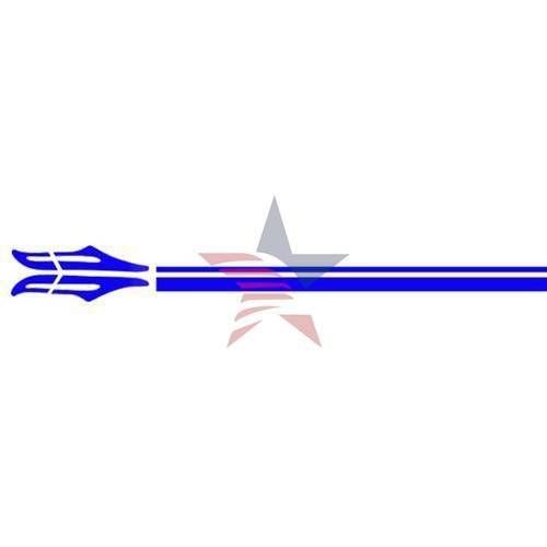 Space MAVİ İki Hatlı Kapı Şeriti 54c002